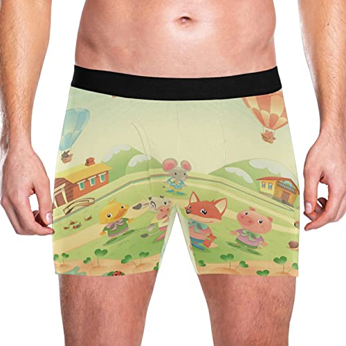 Calzoncillos Bóxer para Hombre de Algodón Elástico Pack Ropa Interior Cómoda Transpirable 2