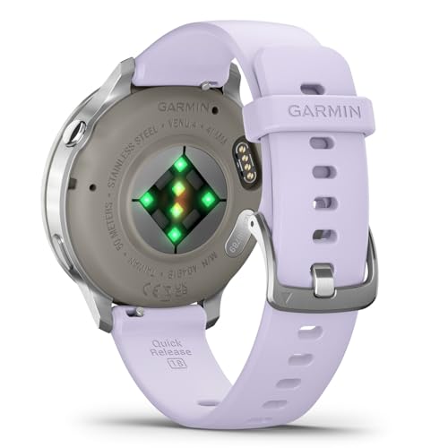 GARMIN(ガーミン)Venu 4 Silver/Periwinkle 41mm スマートウォッチ AMOLED ディスプレイ ロングバッテリー 健康 フィットネス ワークアウト Suica対応/心拍センサー/ストレスレベル・睡眠時間測定/iOS・アンドロイド対応/心電図(ECG)アプリ対応モデル【日本正規品】 商品画像7