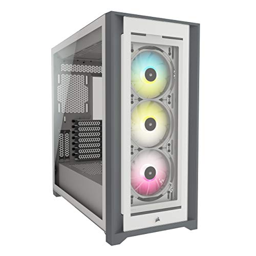 CORSAIR iCUE 5000X RGB ミドルタワー ATX ケース、ホワイト CC-9011213-WW CORSAIR iCUE 5000X RGB ミドルタワー ATX ケース、ホワイト CC-9011213-WW