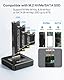 ACASIS Nvme Docking Station, M.2 NVME e SATA Docking Station, Custodia da 10 Gbps M2 SSD a USB, M2 USB Adapter Supporta SSD NVMe M.2(Chiave M) e SSD SATA- basato(Chiave B+M)