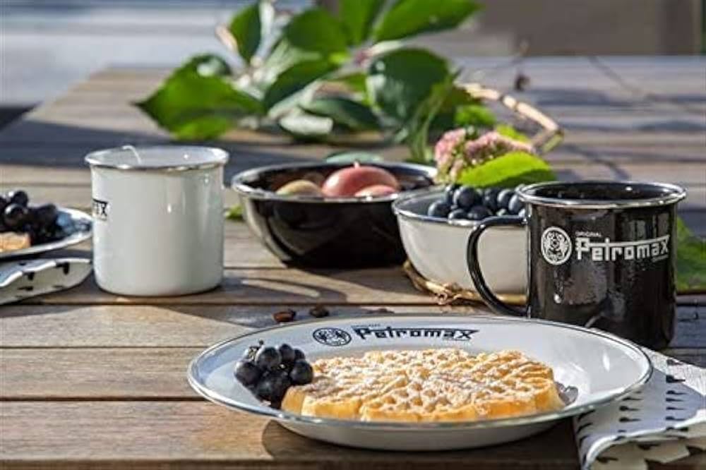 ペトロマックス　エナメルプレート 2枚入　WHITEとBLACKセット PETROMAX エナメルプレート 2枚入