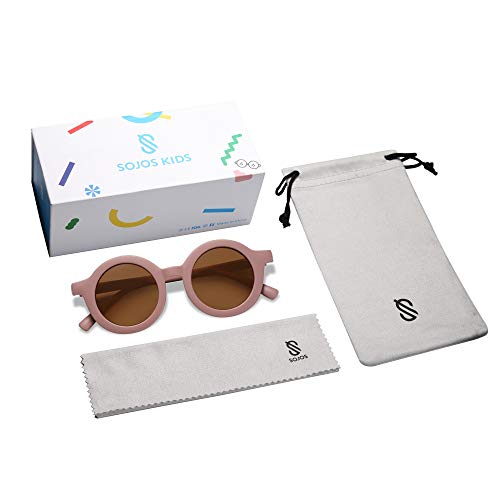 Image of SOJOS Cute Round Polarized Sunglasses for Kids Girls Boys UV400 Protection De Sol Gafas Beach Holiday