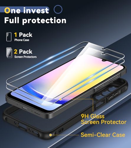 iVoler Hülle für Samsung Galaxy A26 5G mit 2 Stück Panzer Schutz Glas, [Militärstandard] Stoßfest [Kameraschutz] Handyhülle… – Ansicht 2