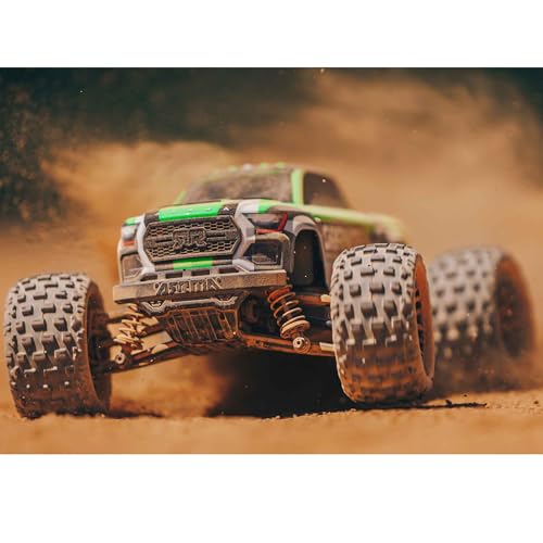 ARRMA RC Truck 1/18 Granite GROM MEGA 380 Brushed 4X4 Monster Truck RTR with Battery & Charger, Green, ARA2102T3 image 4