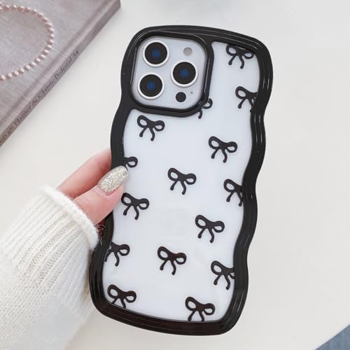 Coque iPhone 16 Pro étui mignon nœud ruban à offrir aux femmes