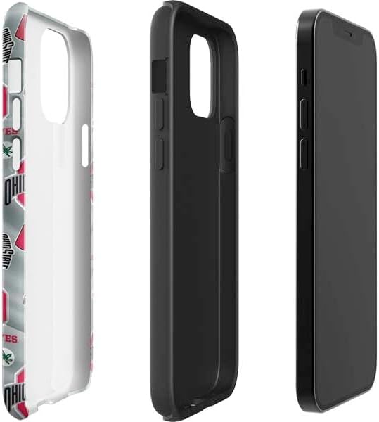Skinit Impact Phone Case Compatible with iPhone 12 Pro Max - Officially Licensed Ohio State University Pattern Design