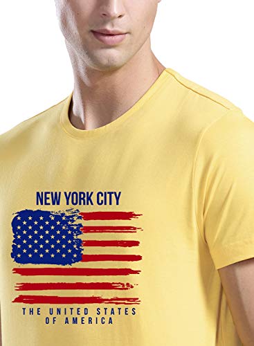 Image of ADRO Men's 100% Cotton Regular Fit T-Shirt