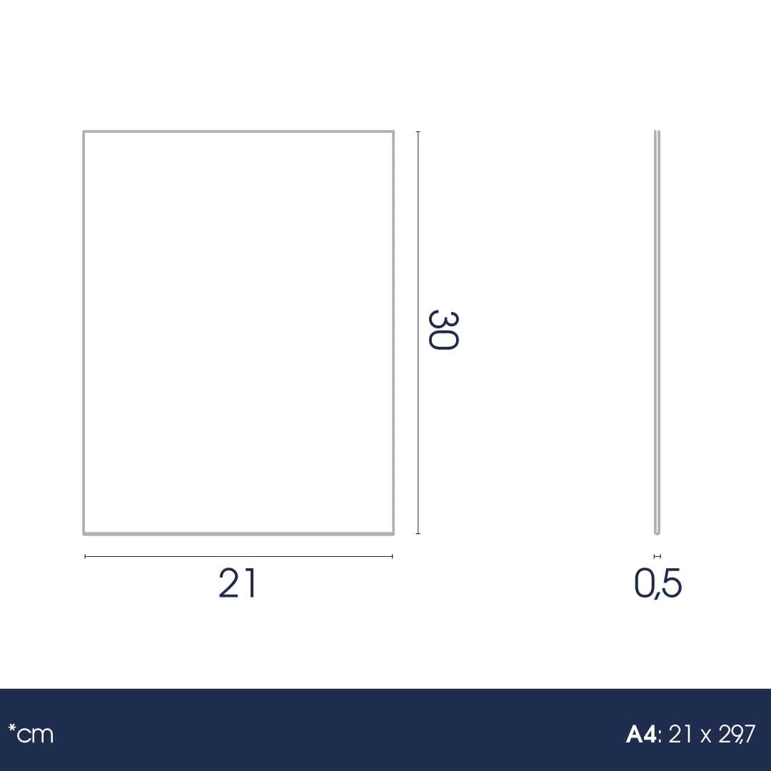 Danieli Store - Soporte de Pared de Metacrilato A4 Vertical para Carteles. Expositor con Adhesivo Doble Cara para Pared y Cristal. Soporte de Acrílico Transparente para Avisos (5 unidades)