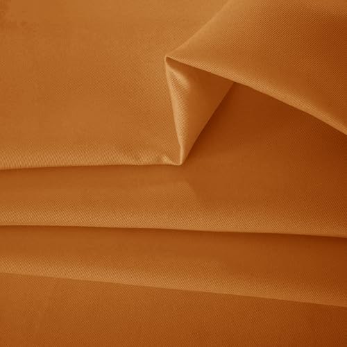 Image of Obstal 210GSM Round Table Cloth, Bronze, 70 Inch Diameter | Oil-Proof Spill-Proof Water Resistance Microfiber Tablecloth, Decorative Fabric Circular Table Cover for Outdoor /Indoor Use