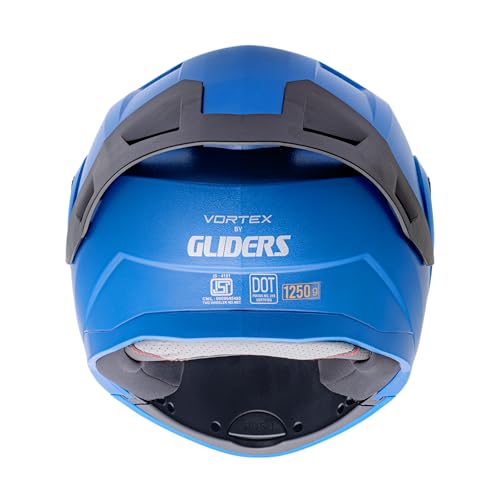Image of GLIDERS Vortex with Spoiler Flip-Up Full Face Helmet with Clear Visor