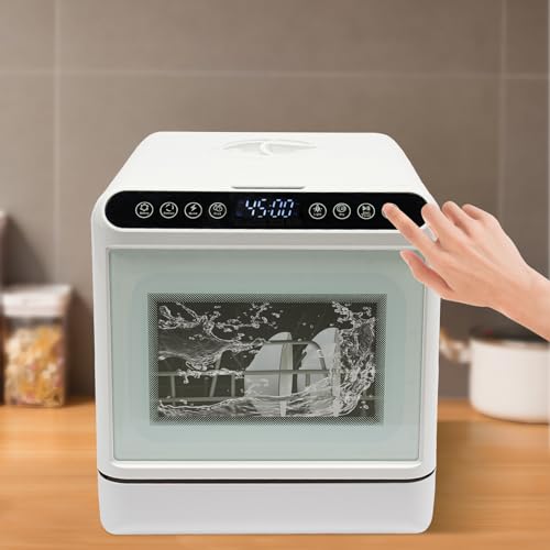 Tischgeschirrspüler, Tragbarer Geschirrspüler Geschirrspüler Tischspüler mit Heißlufttrocknung 6 Liter Wassertank für Kleine Küchen Wohnungen Wohnmobile 3 Tischgeschirrspüler, Tragbarer Geschirrspüler Geschirrspüler Tischspüler mit Heißlufttrocknung 6 Liter Wassertank für Kleine Küchen Wohnungen Wohnmobile