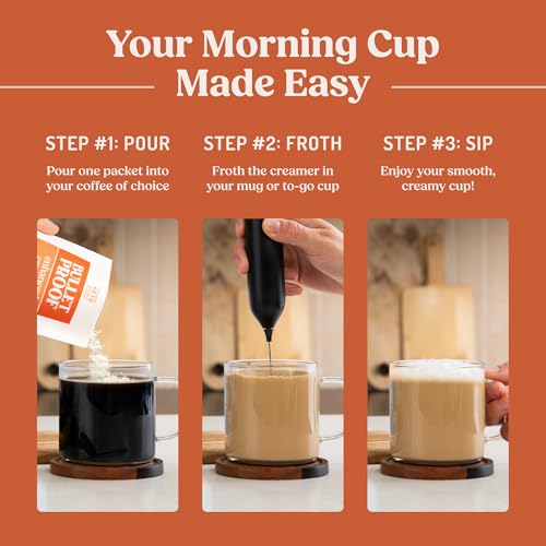 Image of Bulletproof InstaMix Original Unflavored Keto Coffee Creamer Packets, Pack of 14, Powdered Grass-Fed Butter and Brain Octane C8 MCT Oil, Supports Brain Function