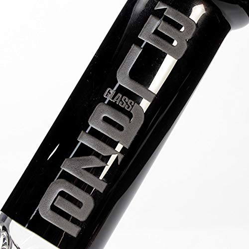 Blaze Glass Icebong 41 cm | Klar/Schwarz |Bong NS 19/14 | Borosilikatglas | 6-Arm Baumperkolator, Diffusorschlitzadapter… – Bild 4