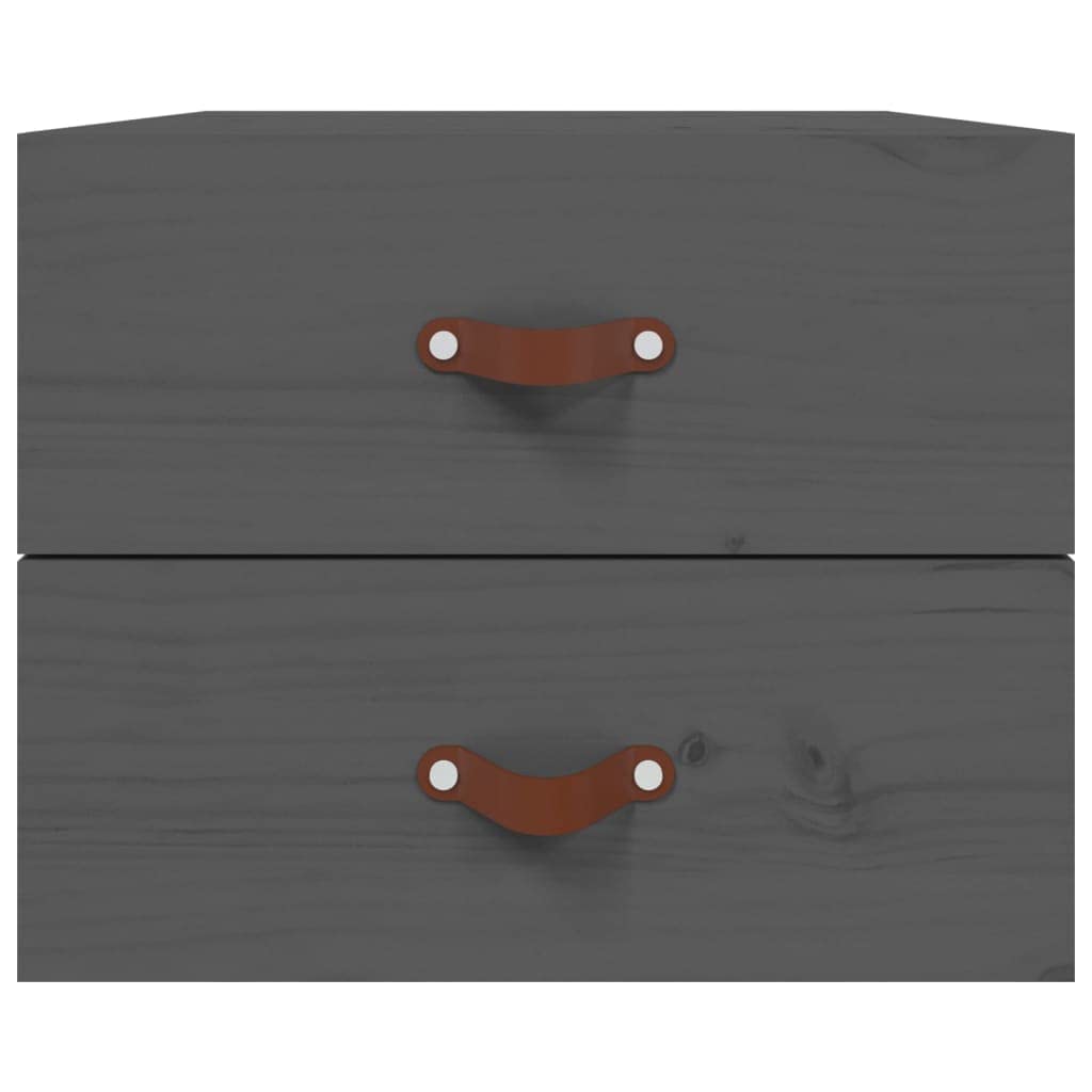 Mesitas de noche de pared genéricas 2 piezas de madera de pino macizo, 50 x 36 x 40 cm, estantes flotantes con gran espacio de almacenamiento para revistas y mandos a distancia