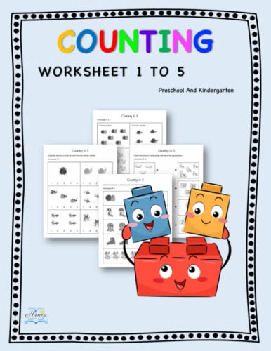 Compare Textbook Prices for Counting Worksheet 1 to 5 Preschool and Kindergarten: Basic Kid Counting Number 1-5 Workbook for Build Math Skills ISBN 9798377141976 by Studio Learning, Honey