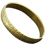 Holibanna Brazalete Retro de Bronce para Mujer Brazalete de Diseño Adorno de Muñeca Pulsera Artesanal Decoración para Bodas y