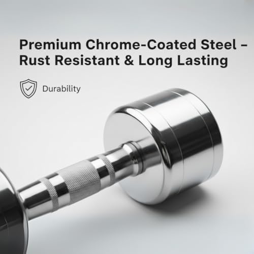 Image of Steel Dumbbell Set (2Kg 2.5kg, 3kg,4kg, 5kg, 7.5kg) 1 Pair Dumbbells, Steel Dumbbells, Home Gym Fixed Weight Dumbbell (Silver, 2KG X 2PCS)