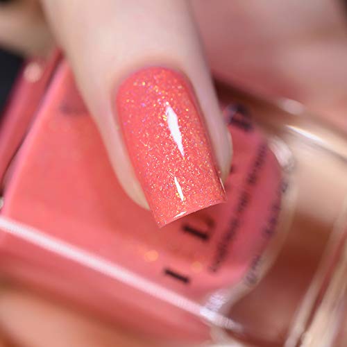 Image of ILNP Riley - Coral Shimmer Holographic Nail Polish