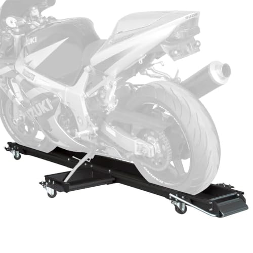 Motorcycle Dolly, Steel, 1,250 lb Capacity, Black Widow