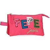 Asa lateral. Pepe Jeans Kim, Accesorio De Viaje Neceser Niñas, Rosa (Pink), 22x12x5 Cms
