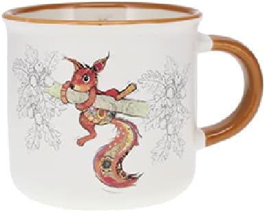 KIUB Set van 6 mini-espressokopjes met dieren, hoogte 6,5 cm, inhoud 125 ml, fijn porselein