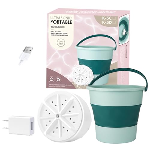 小型洗濯機 | 折りたたみ式 10 L 下着洗濯機 USB 電源 - 下着子供服用超音波洗浄機