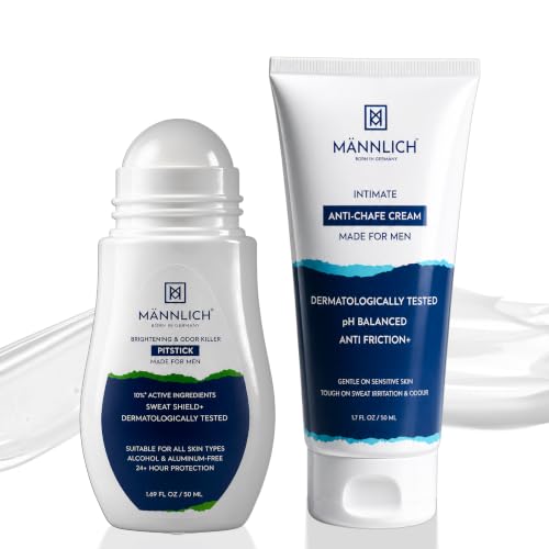 Image of Sweat & Chafe Duo | Underarm Roll-On + Anti Chafing Cream | Prevents Rashes & Sweat Discomfort