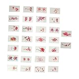 Beaupretty 120シーツ枚 り 彼 花 コス 用一時的 鎖 や腕に簡 に貼れる 装飾シー