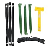 Generico Kit per Alberi - Pali e Supporti Resistenti agli Agenti atmosferici | per Alberi Pendenti Serra Tenda Trampolino Giochi Capannone | Corde e Cinghie Regolabili per