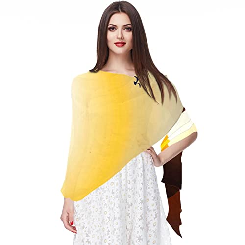 Foulard de plage en mousseline de soie style vintage
