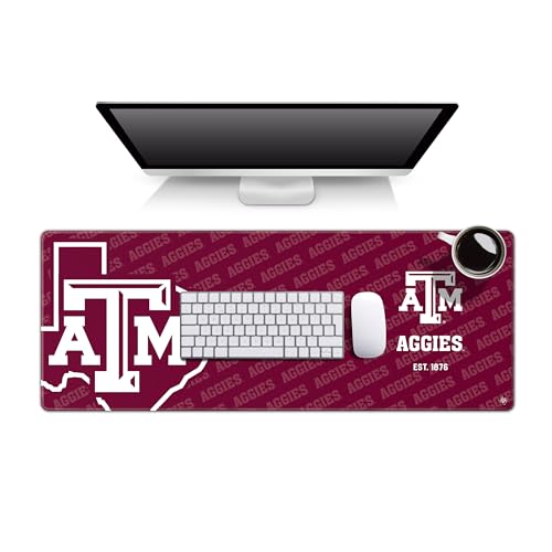 Sous-main Texas A&M Aggies Logo Series YouTheFan tapis de bureau grand format SMU