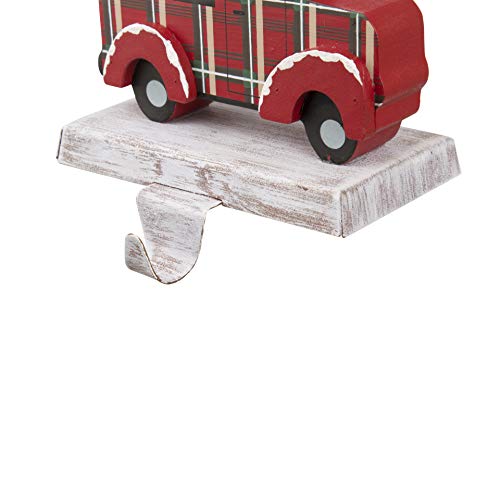 glitzhome Suporte para meias de Natal, caminhão fofo com suporte para meias de árvore de Natal, cabi