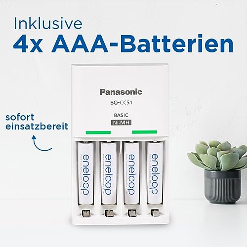 eneloop Basis-Ladegerät für 2 oder 4 AA/AAA NI-MH-Akkus – Ansicht 2