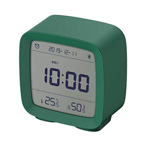 Reloj despertador digital CFWSHJ con higrómetro y temperatura para hogar inteligente