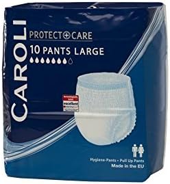 Caroli Soft Incontinence Pants Unisex Size Large Bulk Buy 20 (2 packs of 10) by Caroli