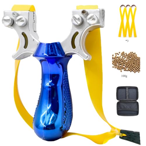 Piaoyu Professional Slingshots Set Sling Shot High Precision Flat Leather Slingshot Fast Resortera Special for Outdoor Hunting Catapult (Package A)