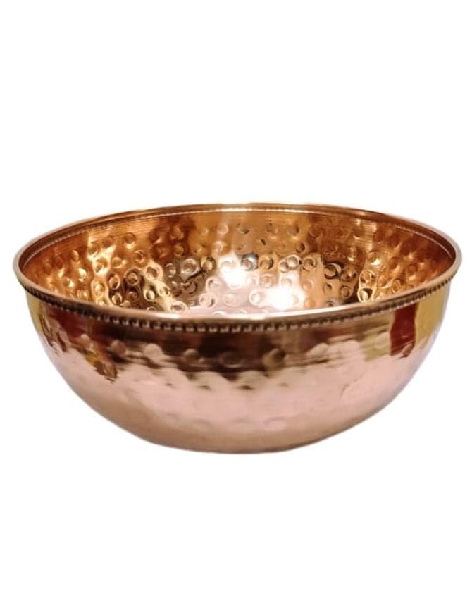 Bona Fide Pure Copper Bowl Serving Bowl,Decoration Bowl,Mixing Bowl Good for Serving Dishes,Copper katori 400 ml-image-13
