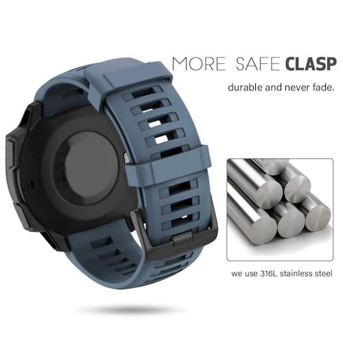 Bracelet Instinct 2 compatible silicone souple pour eviter les irritations - 3