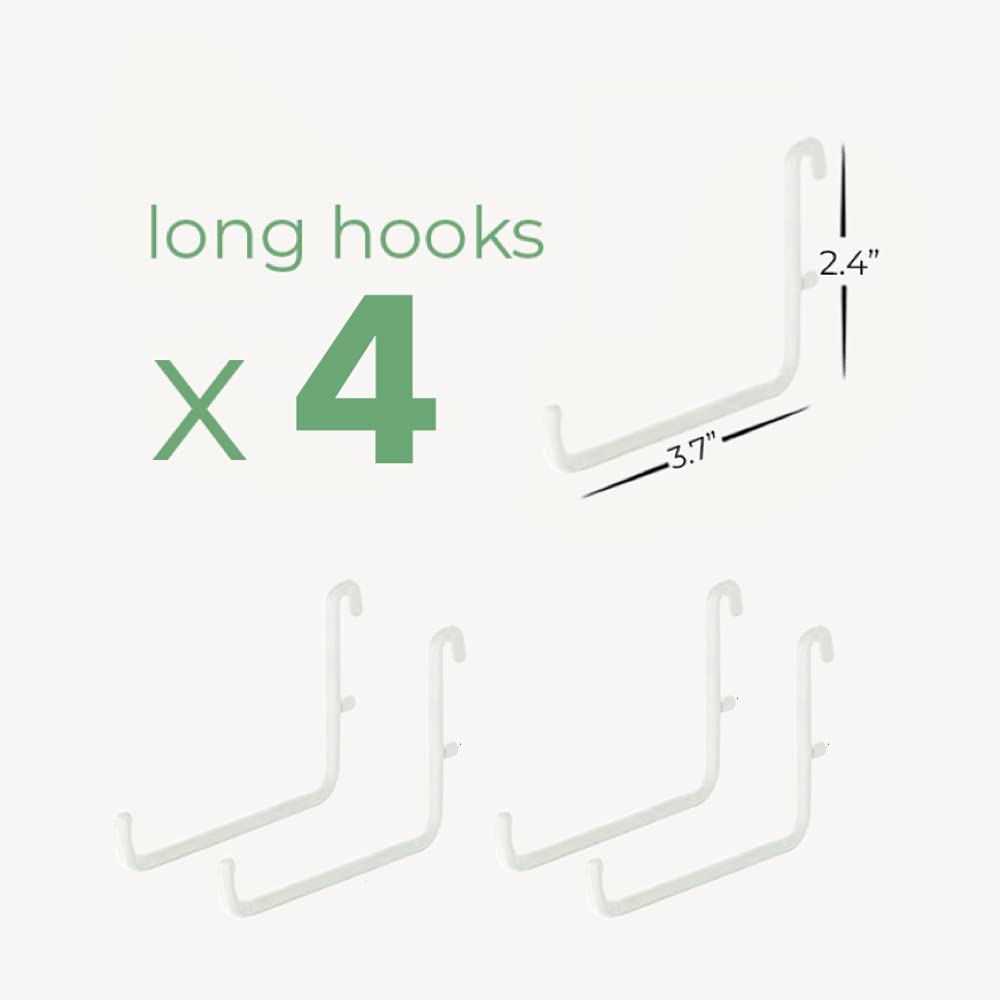 10 Pcs Pegboard Accessories Clips White Pegboard Clips Metal Pegboard Attachm
