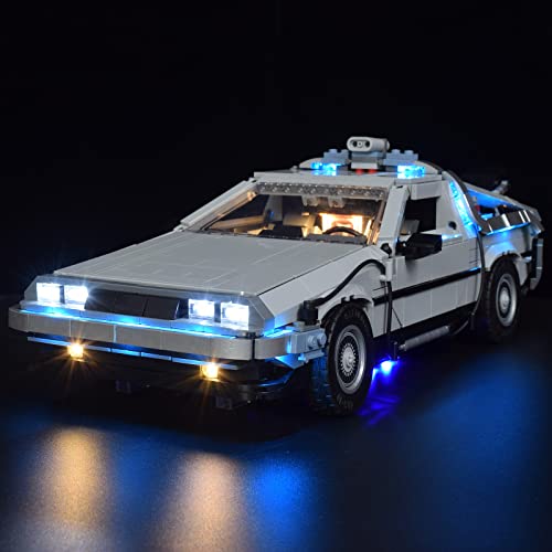 Sunery Licht-Set für Lego Delorean DMC-12 10300 - LED Beleuchtungsset Kompatibel Mit Lego 10300 (Ohne Lego Modell)