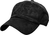 KBETHOS KBE-SUE-Classic BLK Casual Lumberjack Plaid Suede Corduroy PU Melange Cap Dad Hat 6 Panel Baseball Adjustable Soft