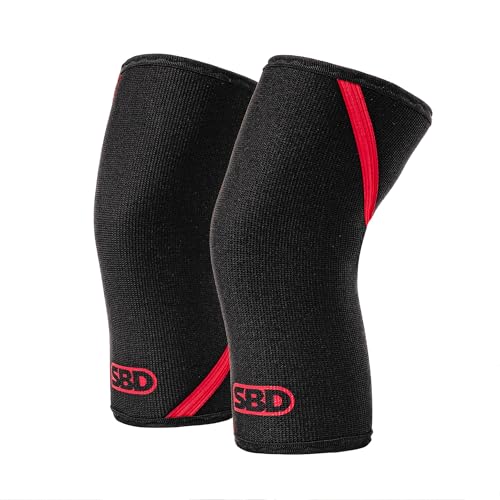 SBD 7mm Powerlifting Knee Sleeves - IPF Approved - Maximum Support