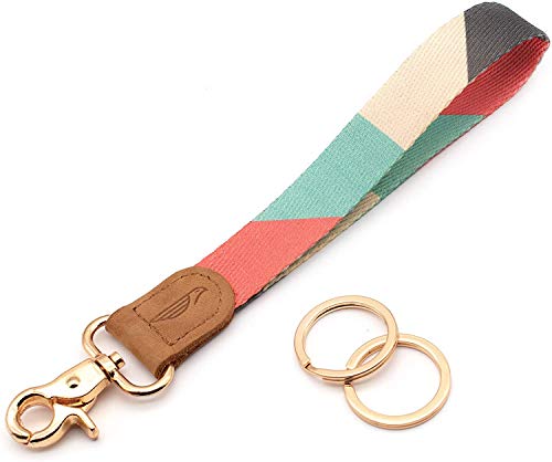 Image of POCKT Lanyard for Keys Wristlet Strap Key Chain Holder for Men and Women - Cool Hand Wrist Lanyards for Keys and Wallets | Cross