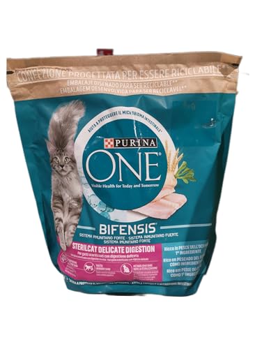 Purina One Delicate Digestion Sterilcat Trockenfische, sterilisierte Katzen, Meeresfisch, 1,5 kg