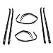MAPM Driver And Passenger side Inner & Outer Belt Weatherstrip Kit, Weatherstrip Seal Door Window Glass Run Channel Kit For Chevy/GMC Truck, 1981-1991