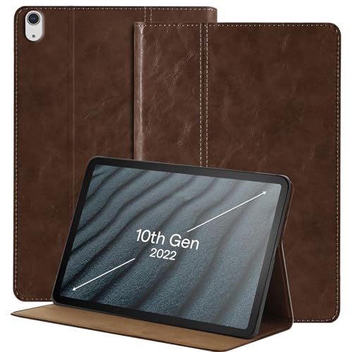 Étui cuir iPad 11 2025 marron idéal pour le bureau et les voyages