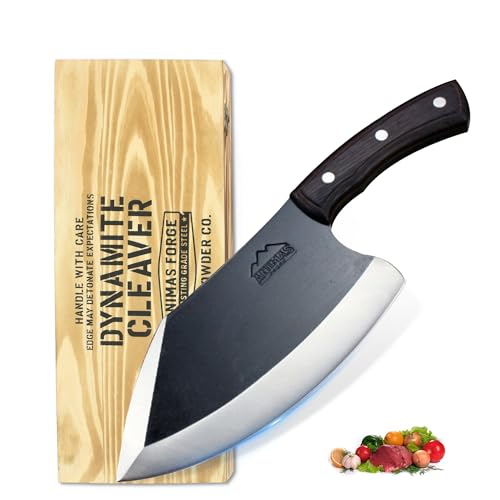 Animas Forge Dynamite Cleaver Knife Hand Forged...