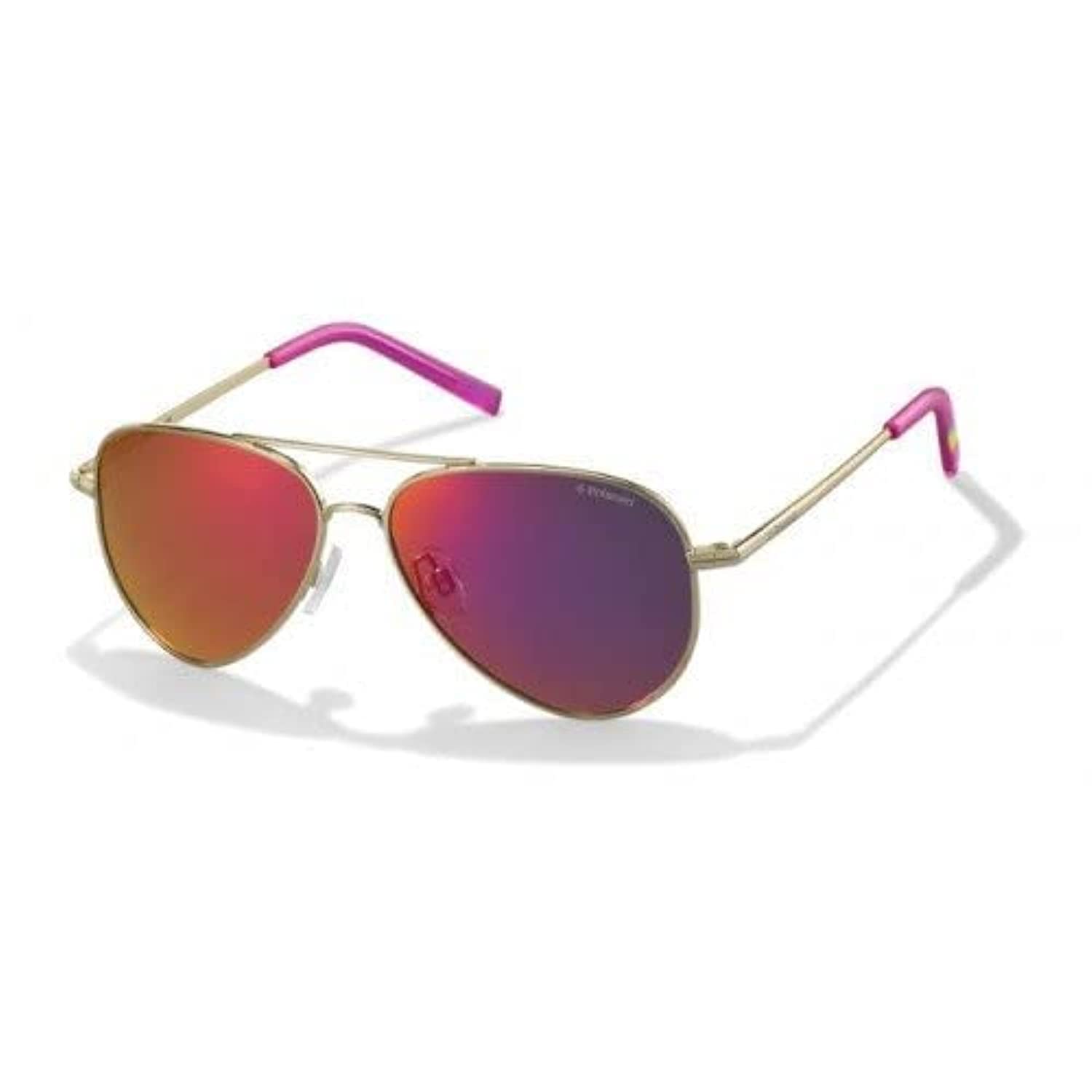 Polaroid PLD 8015/N AI J5G Gafas de Sol, Dorado (Gold/Grey Pink Grey Speckled Pz), 52 Unisex Niños