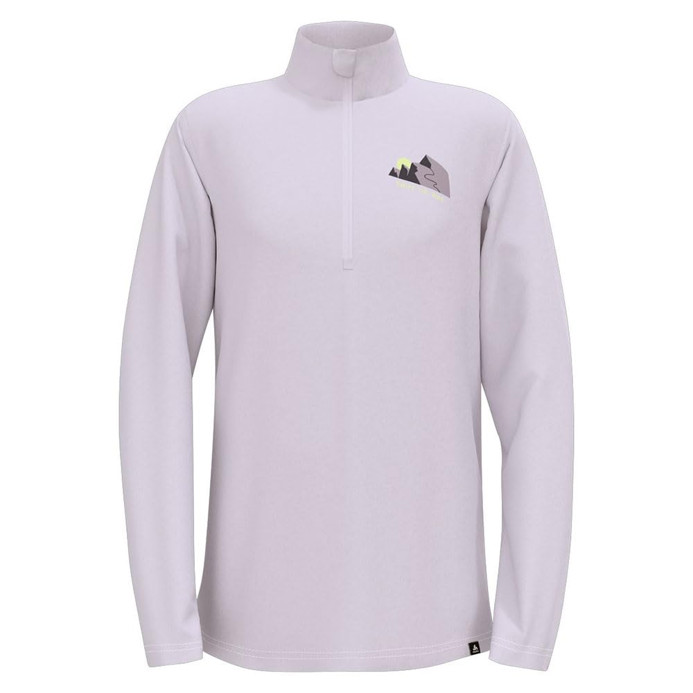 Odlo Unisex Children's Fleece Jumper Berra Kids Graphic I Midlayer with Half Zip Boys Girls Fleece Jacket