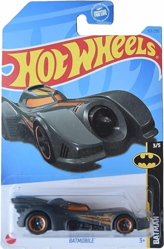 Hot Wheels Batmobile 2018 4/5 Blue Car